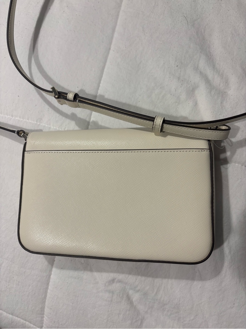 kate spade Cream Leather Envelope Crossbody Bag - Picture 2 of 3